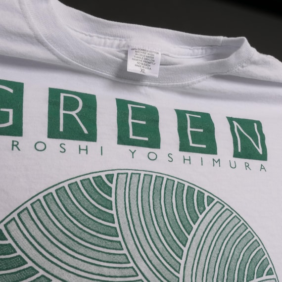 Hiroshi Yoshimura Green Album Band Tee Boxy Fit Japanese