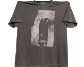 Wings Of Desire Tee Wim Wenders 1987 Movie Criterion Collection Avant Garde Art House Film German Filmmaker Faded Heavyweight Shirt - XL