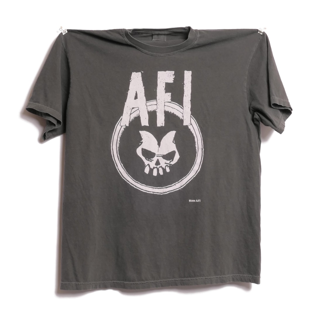 AFI I Hate Punk Rock Band Tee A Fire Inside Girl's Not Grey