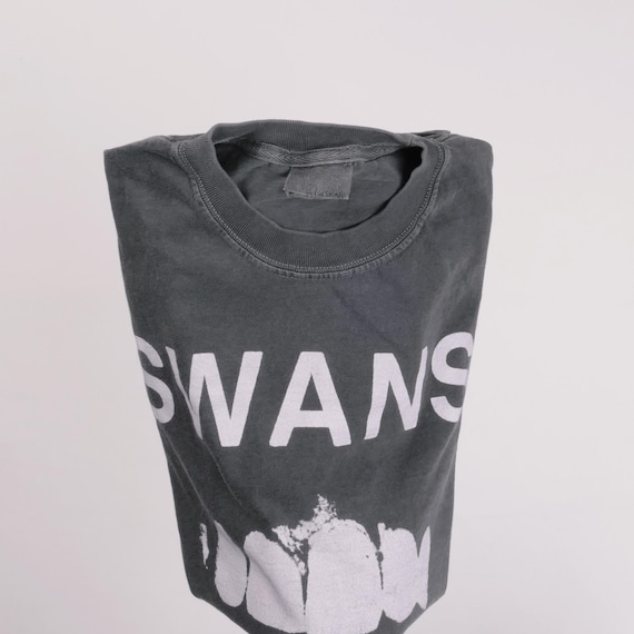 【貴重！】SWANS Michael Gira直筆サイン入　バンドTシャツ M Swans Band Tee Experimental American Rock Group New York Michael