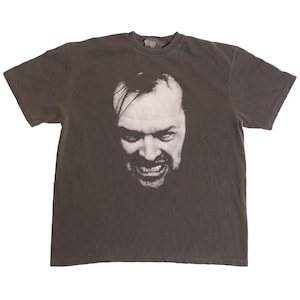 The Shining Jack Torrance Tee Shirt Stephen King Stanley Kubrick Psycho Killer 1980 Film d&#39;horreur Cinéma Halloween Film Délavé Boxy Tee Shirt