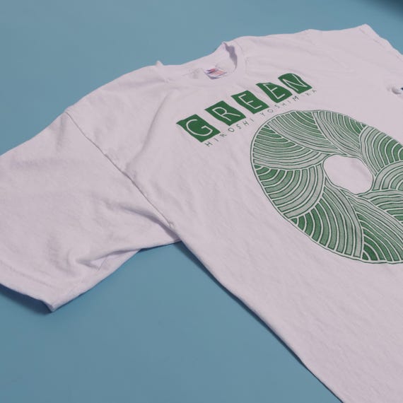 Hiroshi Yoshimura Green Album Band Tee Boxy Fit Japanese