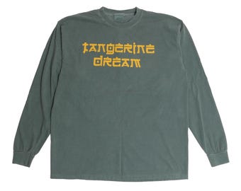 Tangerine Dream Long Sleeve Band Tee UK Electronic Experimental Acid Rock Edgar Froese Risky Business Soundtrack Score Tour Faded Shirt - XL