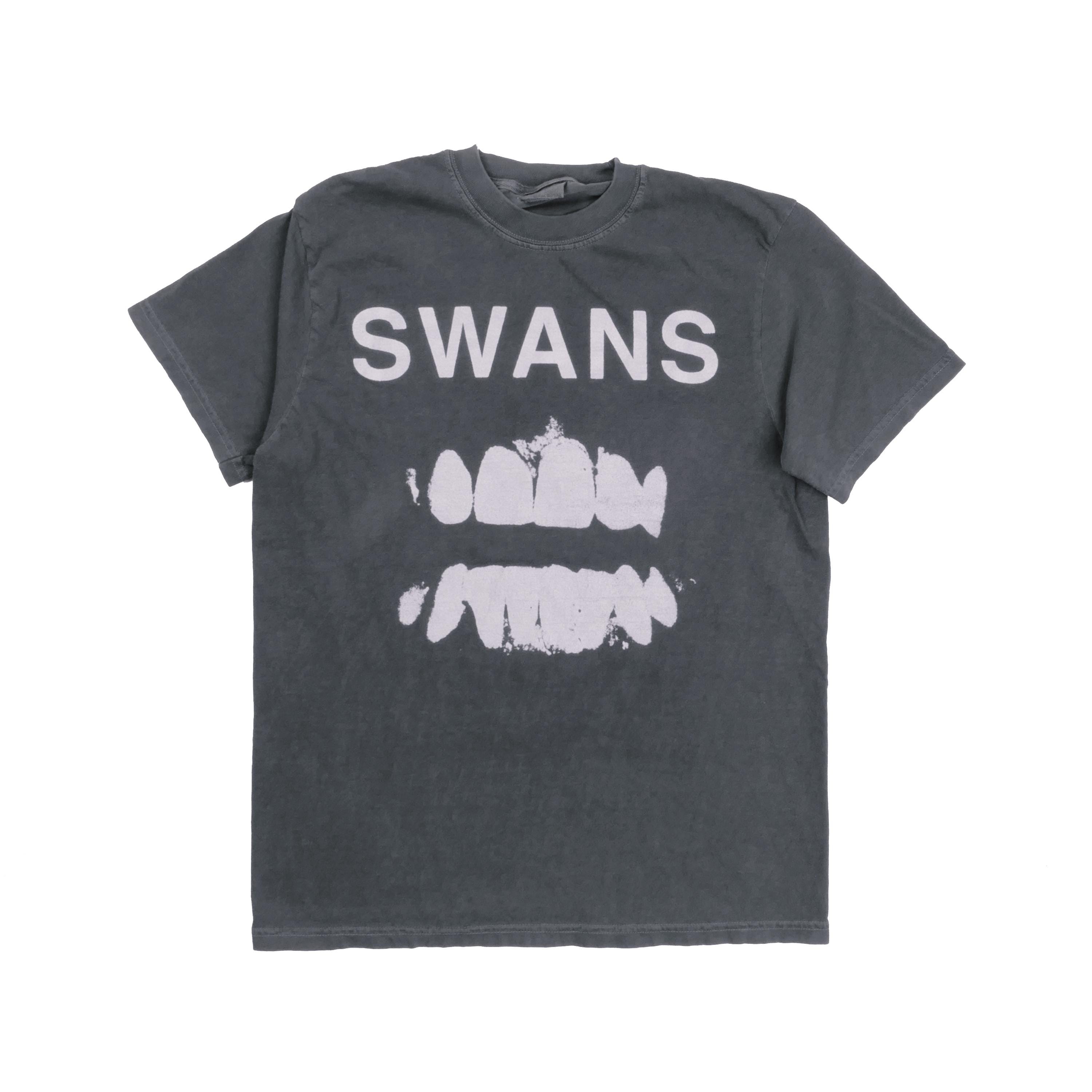 【貴重！】SWANS Michael Gira直筆サイン入　バンドTシャツ M White Light From The Mouth Of Infinity Swans Rock Music Michael