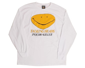 トーキング・ヘッズ サイコ・キラー バンド ロングスリーブTシャツ ストップ・メイキング・センス ムービー ニューウェーブ パンク オルタナティブ インディー ロックンロール Tシャツ USA XL