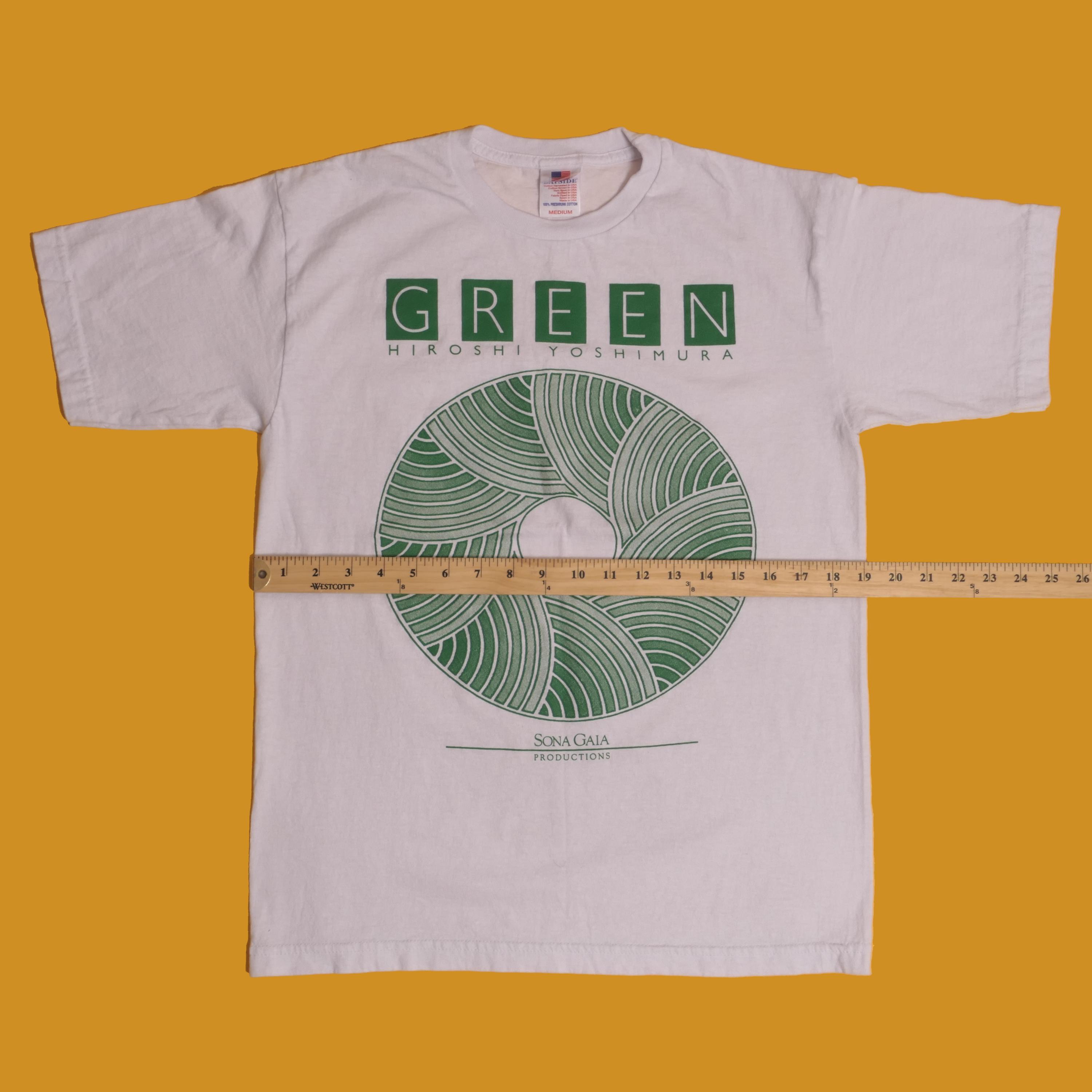 Hiroshi Yoshimura Green Album Band Tee Boxy Fit Japanese Ambient