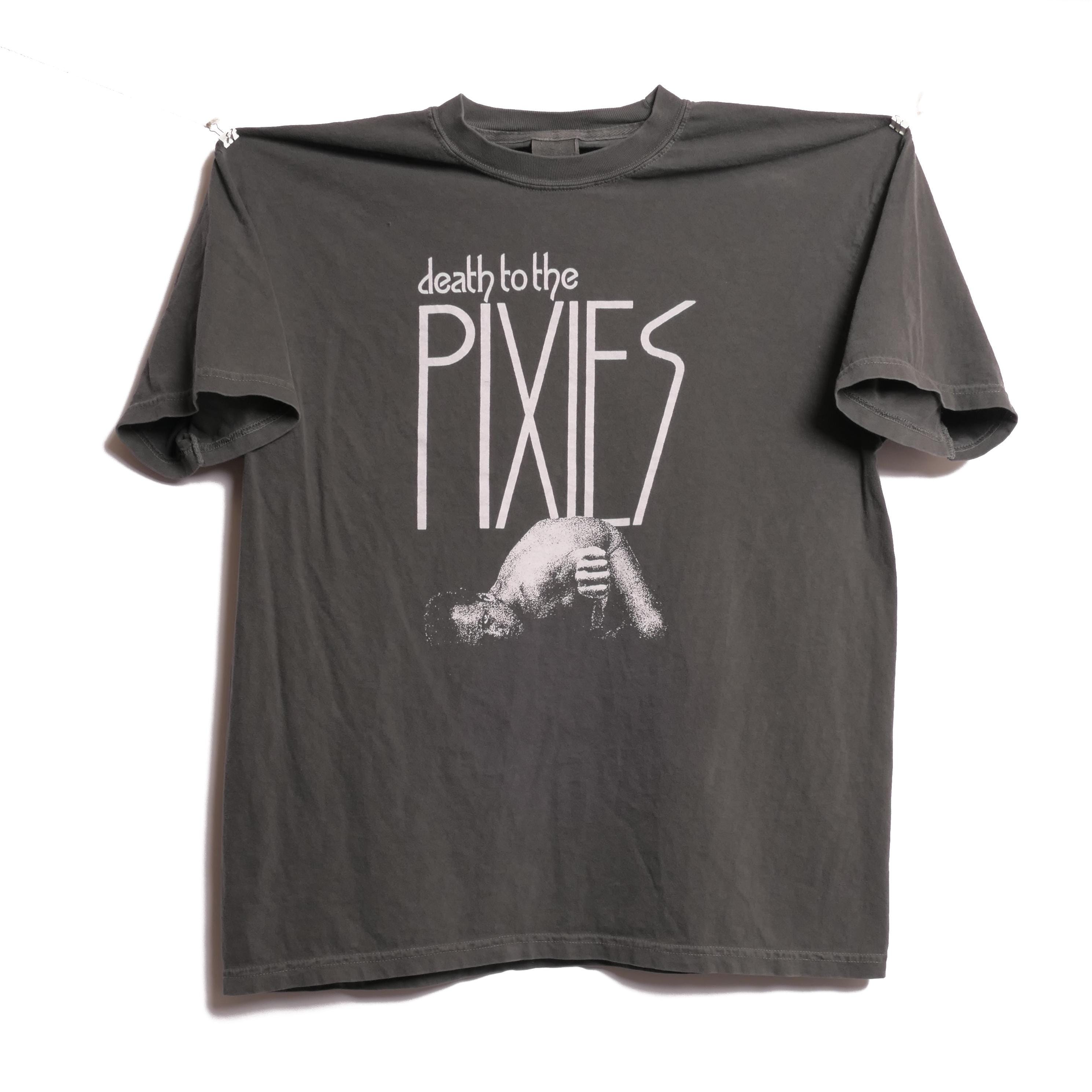 Camiseta Pixies Death To The Pixies, banda de post punk, alternativa, ruido y grunge, con un álbum surfero, Rosa Bossanova, Doolittle, talla XL