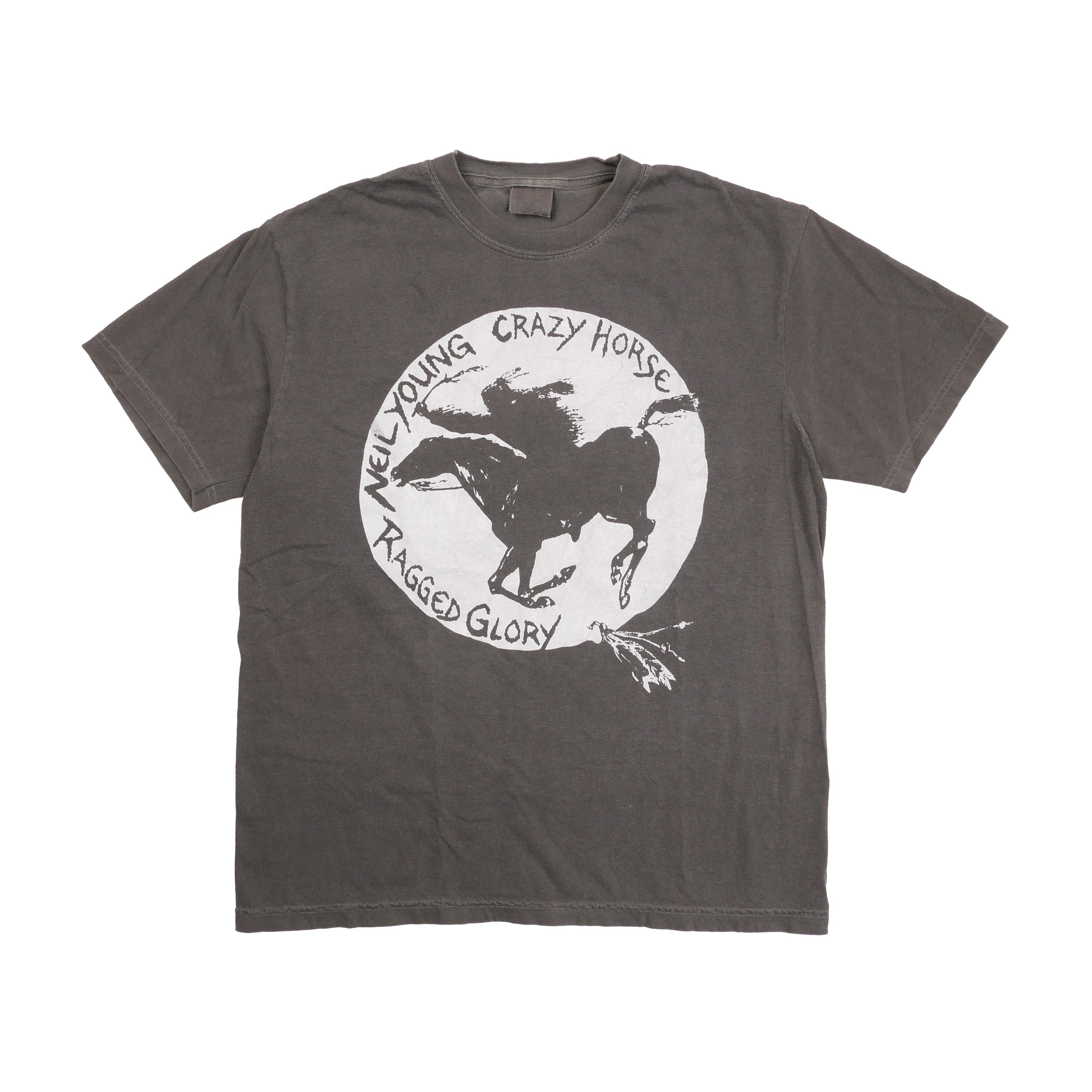 Neil Young Crazy Horse Ragged Glory Tee Indian Horse Vintage