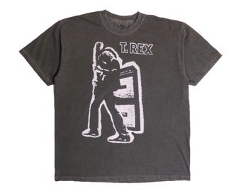 T.Rex Band Tee Beard of Stars Tyrannosaurus T Rex Tour Shirt Post Punk New Wave Alternative Rock TREX English UK Heavy Metal Faded - XL
