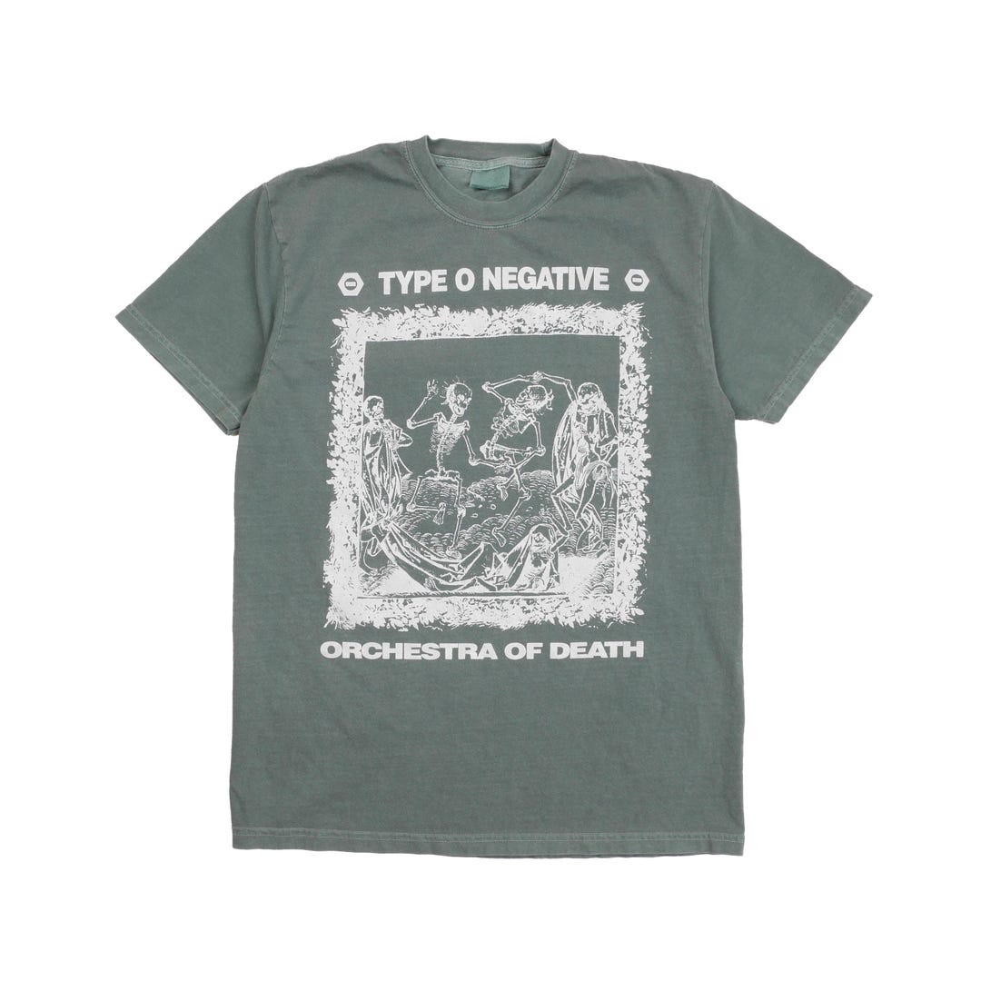 トップス 90s Type O Negative Tee Type O Negative Band Orchestra of Death 13 Tee Shirt Gothic Doom