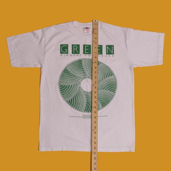 Hiroshi Yoshimura Green Album Band Tee Boxy Fit Japanese Ambient