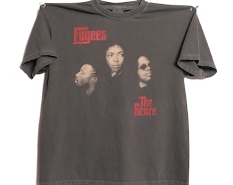 Camiseta de la banda Fugees, álbum The Score, Killing Me Softly, talla grande. Camiseta de peso pesado. Grupo de hip hop estadounidense. Nueva Jersey. Wyclef Jean Pras Michel Lauryn Hill. Talla XL.