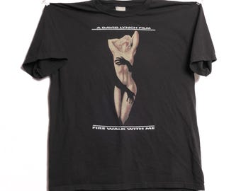 Twin Peaks Fire Walk With Me David Lynch Movie Body Horror Criterion Eraserhead Creator Avant-Garde Laura Palmer Cotton Boxy Tee Shirt - XL