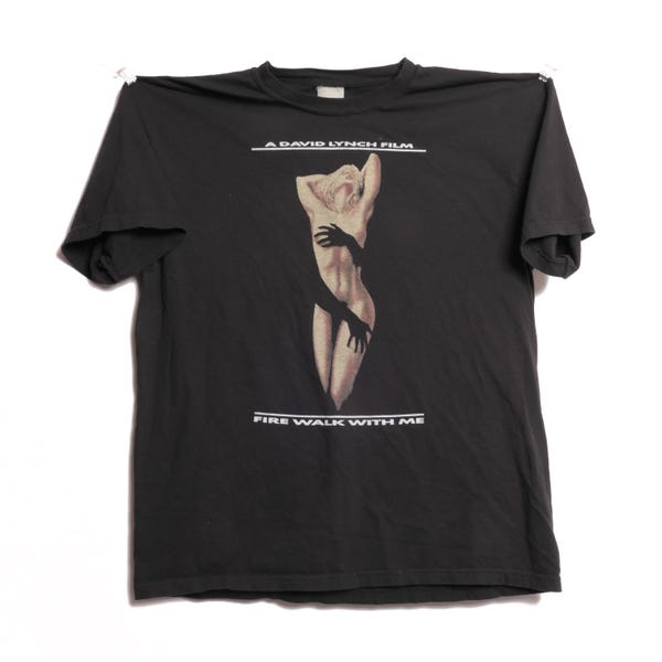 Twin Peaks Fire Walk With Me David Lynch Movie Body Horror Criterion Eraserhead Creator Avant-Garde Laura Palmer Cotton Boxy Tee Shirt - XL