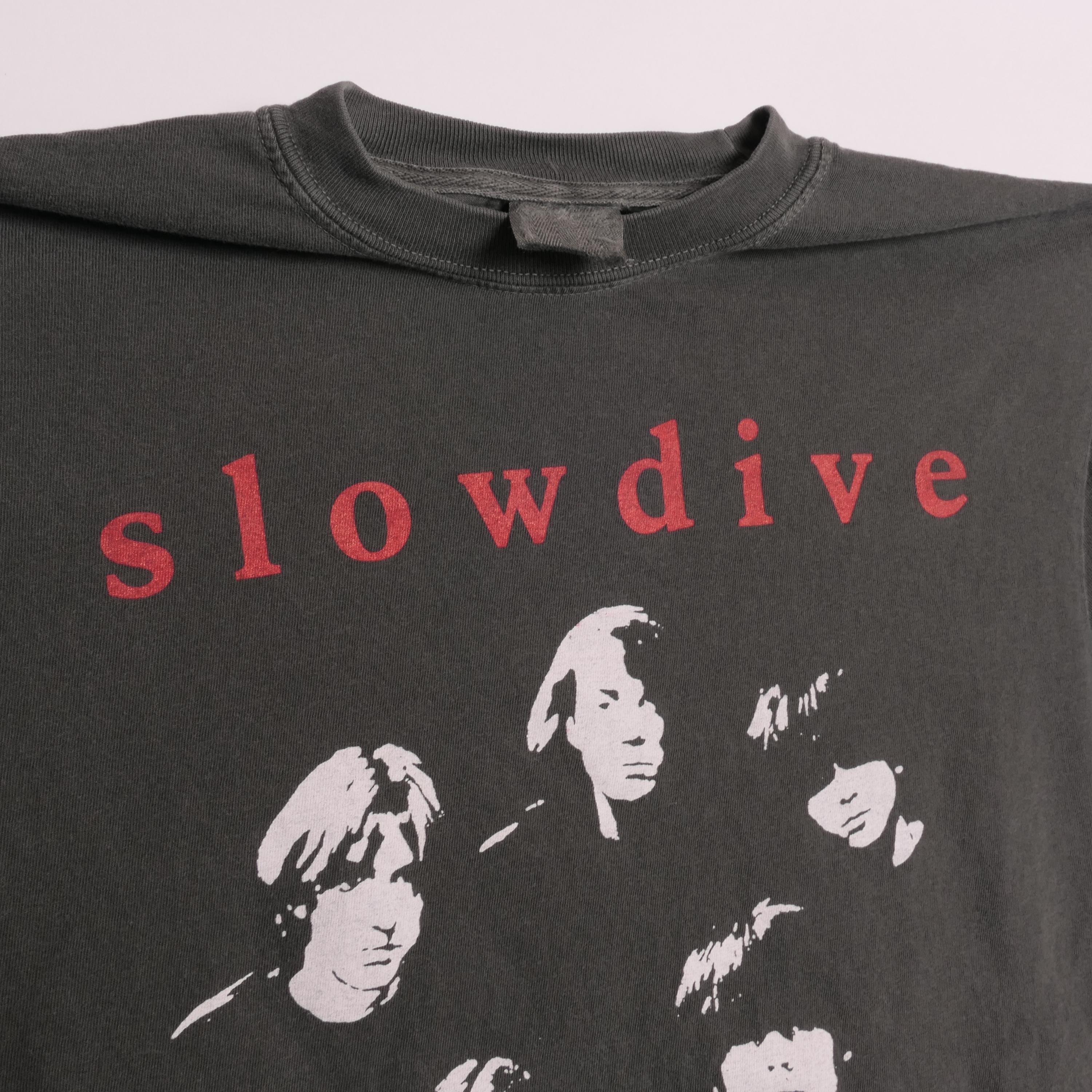 Slowdive Shoegaze Band Tee Ultra Faded Tour Ambient Noise