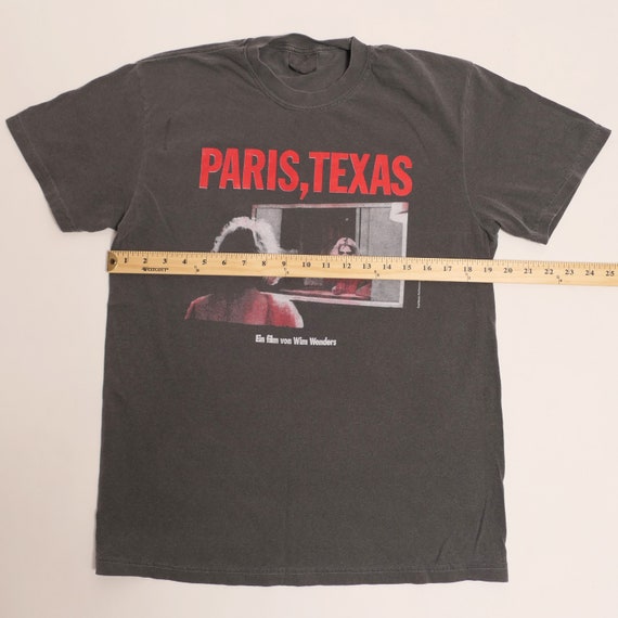 Camiseta Paris Texas de Wim Wenders de 1984, de la colecci n Criterion, cine de vanguardia, cineasta alem n, de tejido grueso y desgastado - Mediana - M xico