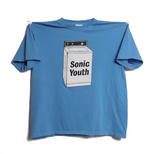Sonic Youth Washing Machine Tee Breeders Band Alternative Punk American Rock Roll Grunge Sub Pop Faded Heavyweight Laundry Day Tour Shirt XL