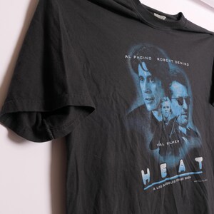 Heat Movie Tee Michael Mann 1995 Los Angeles Crime Noir Drama Robert Deniro Al Pacino Val Kilmer Bank Heist Epic Action Film Tee Shirt - XL image 2