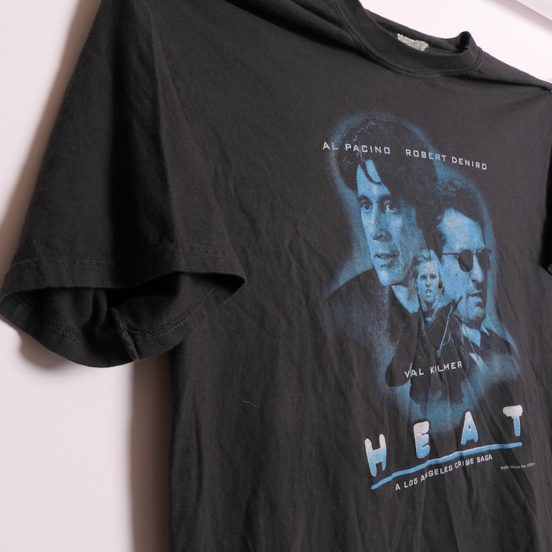 Heat Movie Tee Michael Mann 1995 Los Angeles Crime Noir Drama Robert Deniro Al Pacino Val Kilmer Bank Heist Epic Action Film Tee Shirt - XL image 2