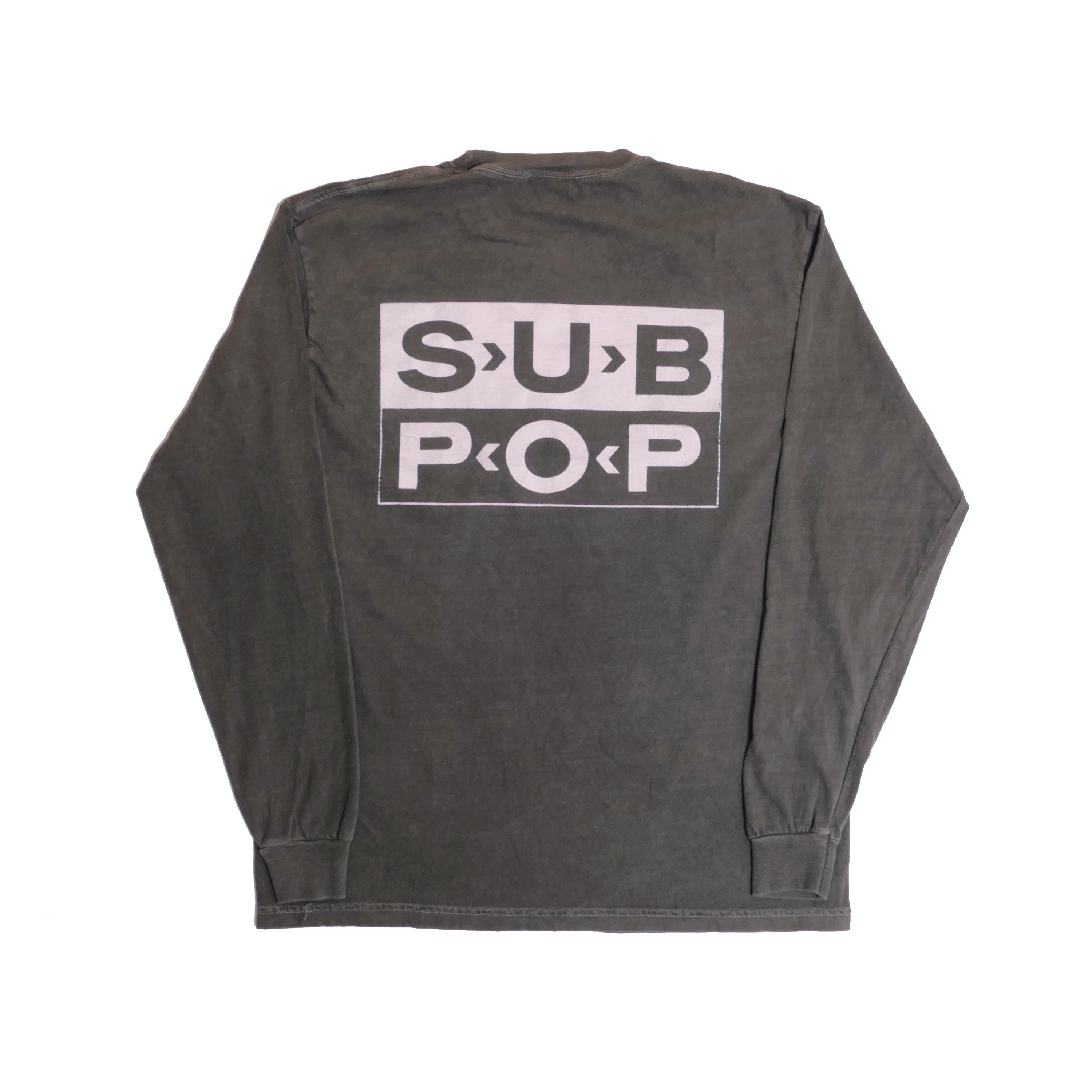 LOSER Sub Pop Long Sleeve Tee Seattle Record Label Band Faded Tour