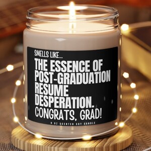 Abschluss duftende Soja Kerze, riecht nach lustigem Studenten Geschenk Freund, College Graduate Universität, Masters Nursing School, Lehrer