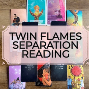 Lecture des flammes jumelles, lecture du tarot avec séparation des flammes jumelles, lecture le jour même, lecture de cartes de tarot de 25 à 30 minutes, lecture intuitive