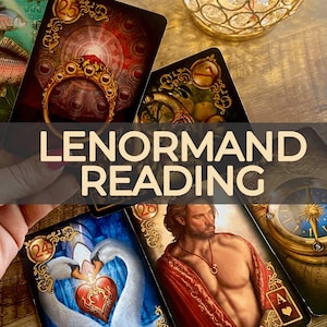 Lettura di carte del cartomante Lenormand, lettura dei tarocchi del mazzo Lenormand, lettura della carriera, lettura in giornata, video da 10-12 minuti