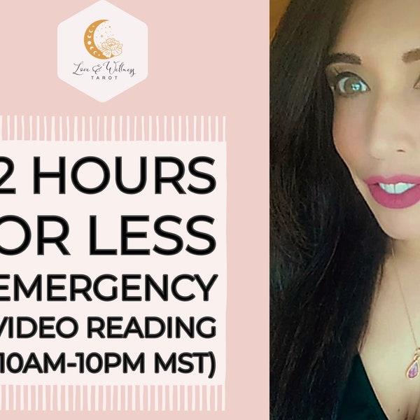 Emergency Tarot Reading Get Immediate Clarity - 2 Hours Or Less, Tarot Love Reading, Psychic Love Reading, Quick Tarot Reading