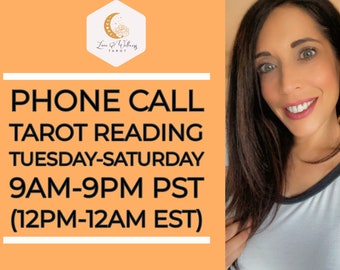 Phone Call Tarot Reading, Love Tarot Reading, Phone Tarot, Intuitive Reading, Spiritual Reading, Same Day Reading, Psychic Love Reading