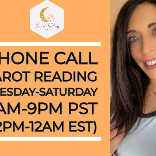 Phone Call Tarot Reading, Love Tarot Reading, Phone Tarot, Intuitive Reading, Spiritual Reading, Same Day Reading, Psychic Love Reading