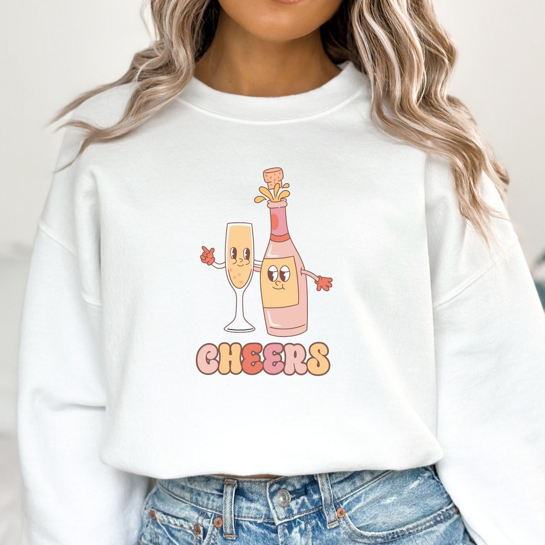 Champagne Bow Cheers Sweater