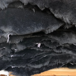 Black Sheepskin Shearling Rugs