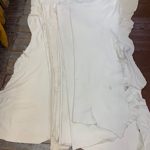 White Deer suede leather hides