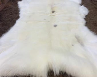 White Reindeer Fur Hides