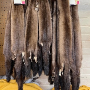 Mink Fur Pelts with Legs and Claws