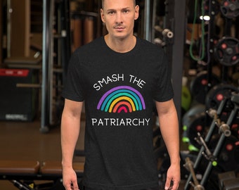 Zerschmettern Sie das Patriarchat-Regenbogen-T-Shirt Zerschlagen Sie das Patriarchat-Shirt Regenbogen-T-Shirt Geschenk
