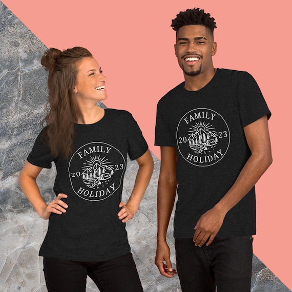 Family Holiday T Shirt Matching Family Holiday Gift for Mum Holiday Shirt for Dad Holiday T shirt Etsy UK