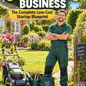 Gardening Business Startup Bundle, Gardener Business Plan, Lawn Care Templates, Pricing Calculator, Printable Startup Guide