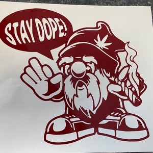 Adesivo de vinil Groovy Gnome