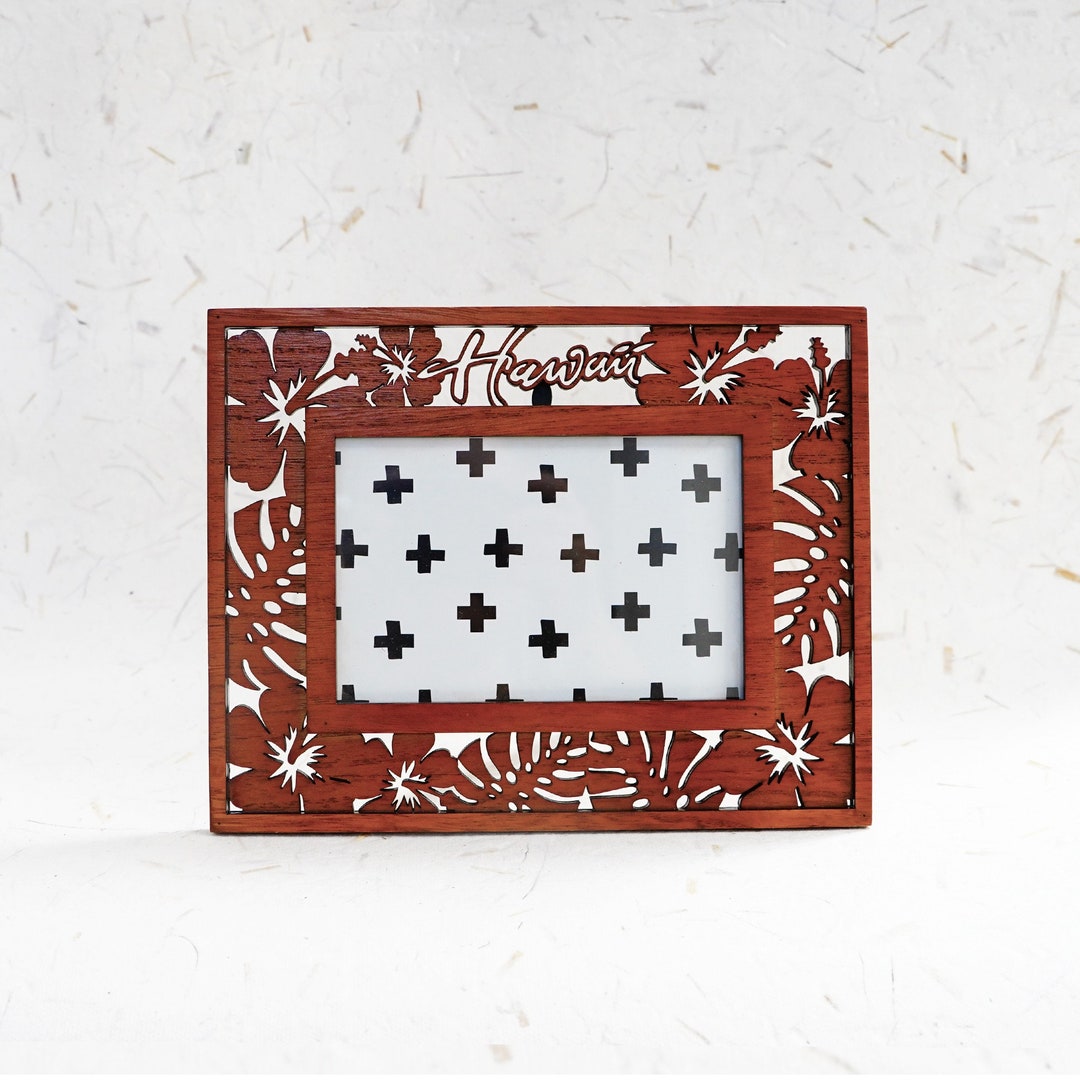 Hawaiian Flower Frame Hibiscus Tropical Frame laser Cut - Etsy