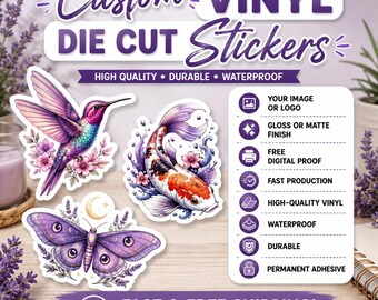 Custom Vinyl Stickers | Die Cut Stickers | Logo Stickers | Free Shipping