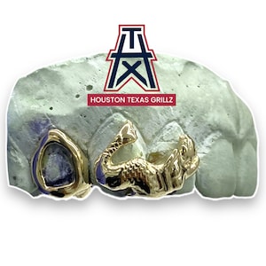 Custom 3pc Teeth Grillz Mermaid Dream With Open Face