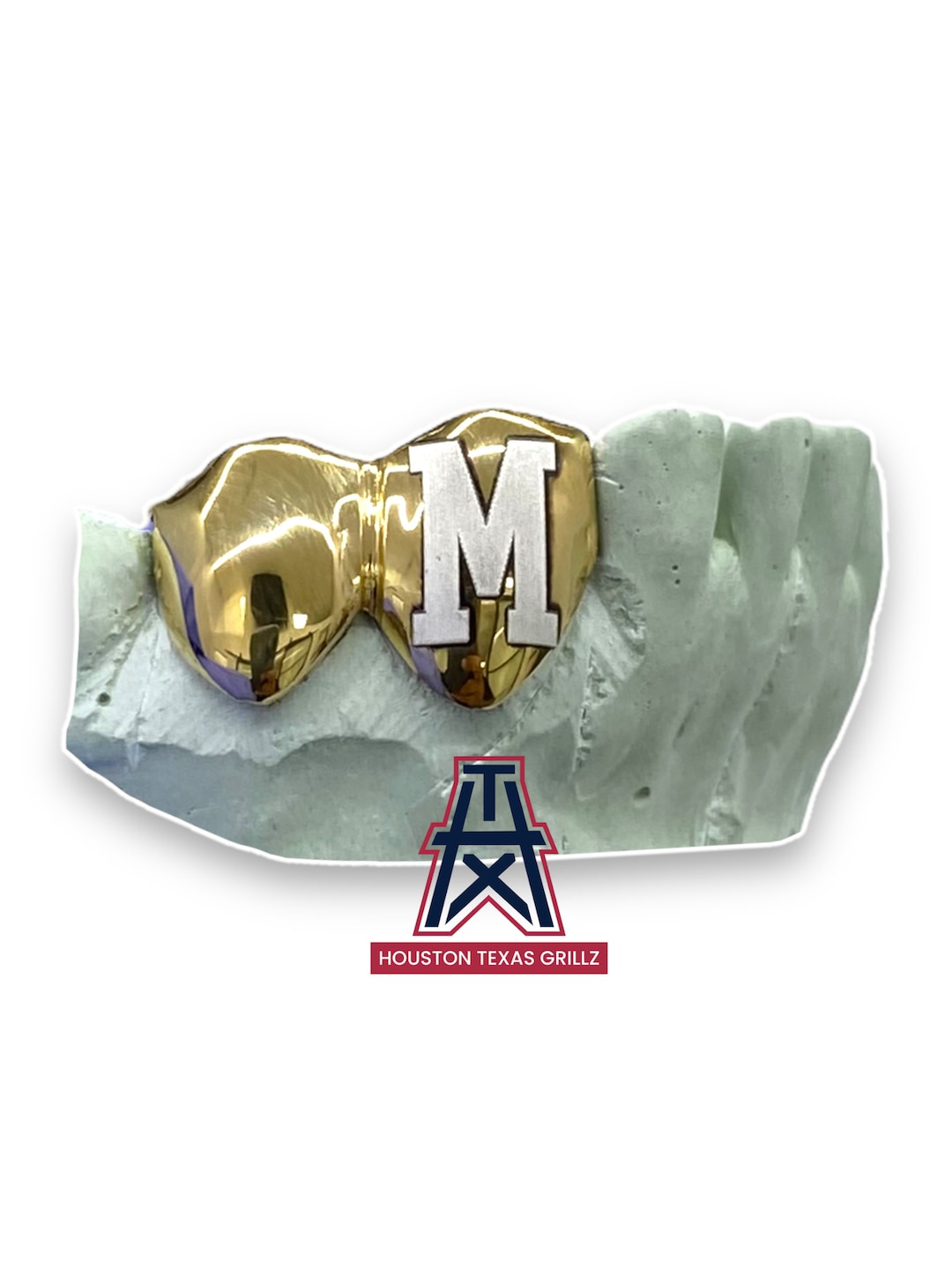 Tooth Custom Custom 2pc Solid Tooth With Letter Laser Engrave - Etsy