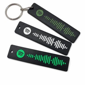Sleutelhanger met aangepaste Spotify-songcode