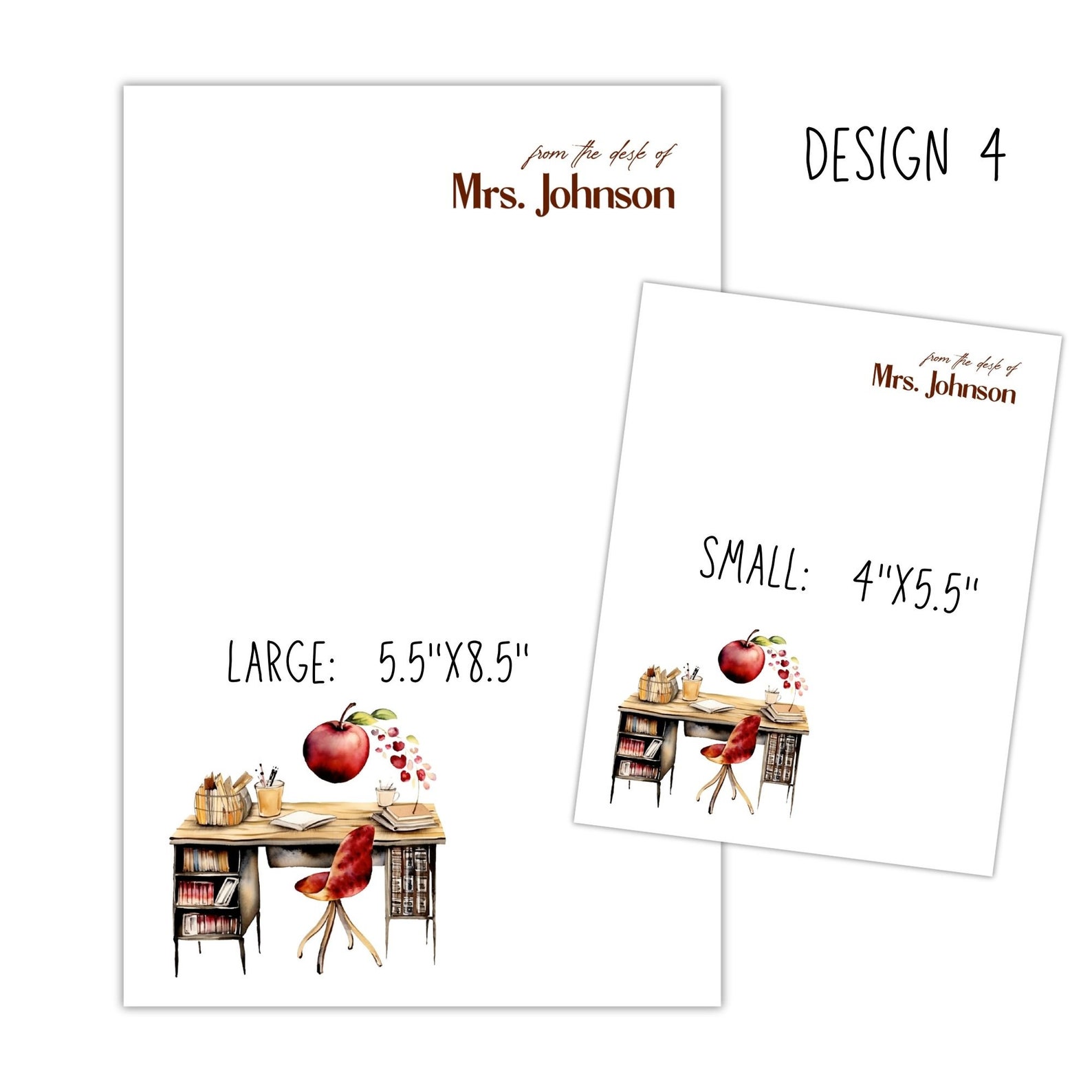 Teacher Personalized Notepad, Custom Teacher Notepad Bundle, Teacher ...