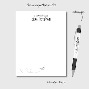 Blocco note per insegnanti, blocco note personalizzato, regalo per insegnanti, blocco note personalizzato, apprezzamento per insegnanti, blocco note personalizzato per insegnanti, regalo per insegnanti