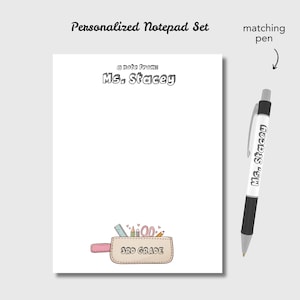 Blocco note per insegnanti, blocco note personalizzato, regalo per insegnanti, blocco note personalizzato, apprezzamento per insegnanti, blocco note personalizzato per insegnanti, regalo per insegnanti