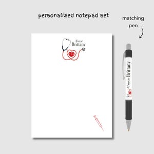 Nurse Gift, Nurse Notepad, Nurse Personalized Notepad, Custom Nurse Gift, Custom Notepad, Nurse Appreciation Gift, Personalized Gift Nurse