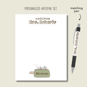 Blocco note per insegnanti, blocco note personalizzato, regalo per insegnanti, blocco note personalizzato, apprezzamento per insegnanti, blocco note personalizzato per insegnanti, regalo per insegnanti