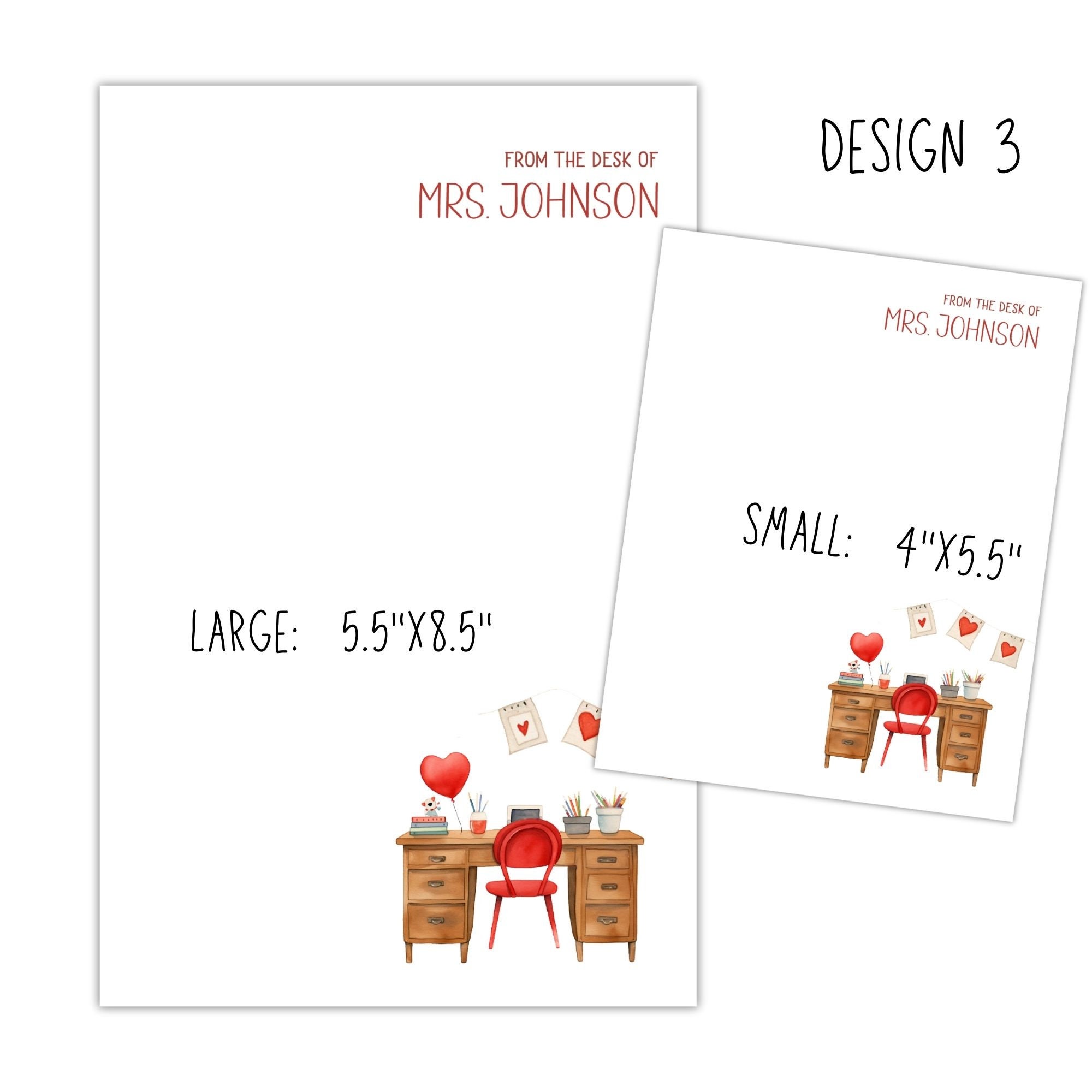 Teacher Personalized Notepad, Custom Teacher Notepad Bundle, Teacher ...